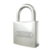 Candado con llave Plano Niquel Satinado 30mm Tanke