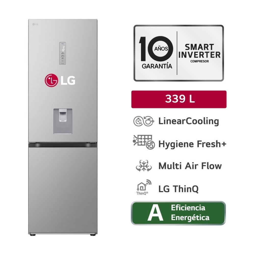 Refrigeradora Lg Gb37spy Bottom Freezer 339 litros