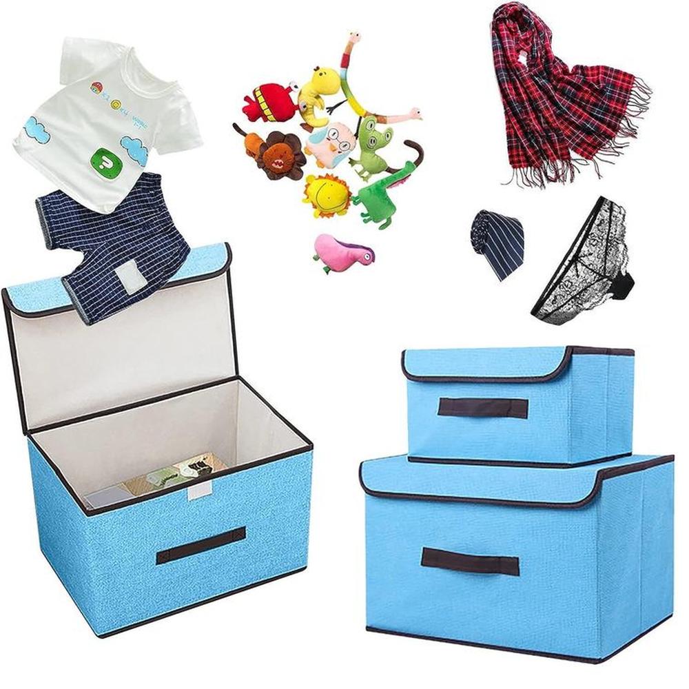 Organizador elegante caja de almacenamiento multifuncional Turqueza