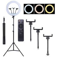 Aro anillo luz led 46 cm fotografía y video + trípode + control