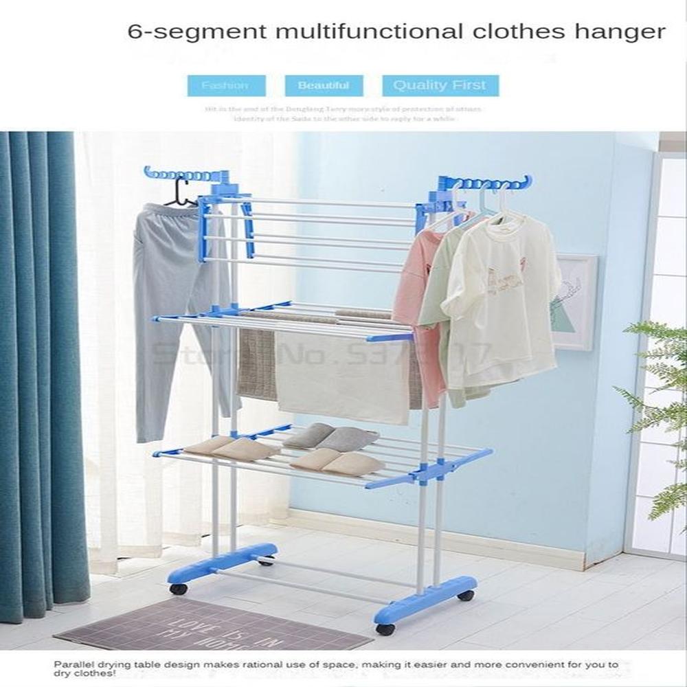 Tendedero Tendal Plegable de Ropa 3 Niveles Multifuncional