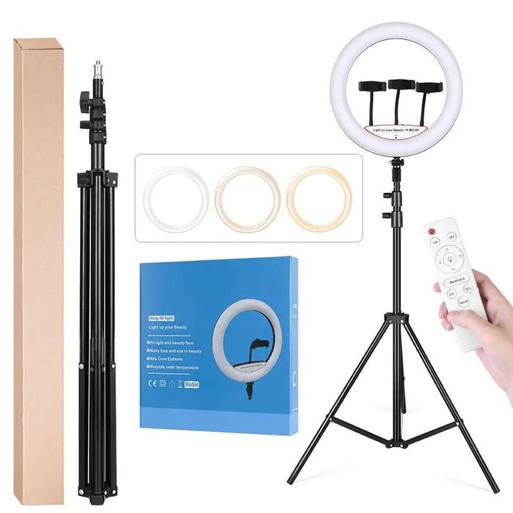 Aro anillo luz led 45 cm con Control  Trípode LJJ45