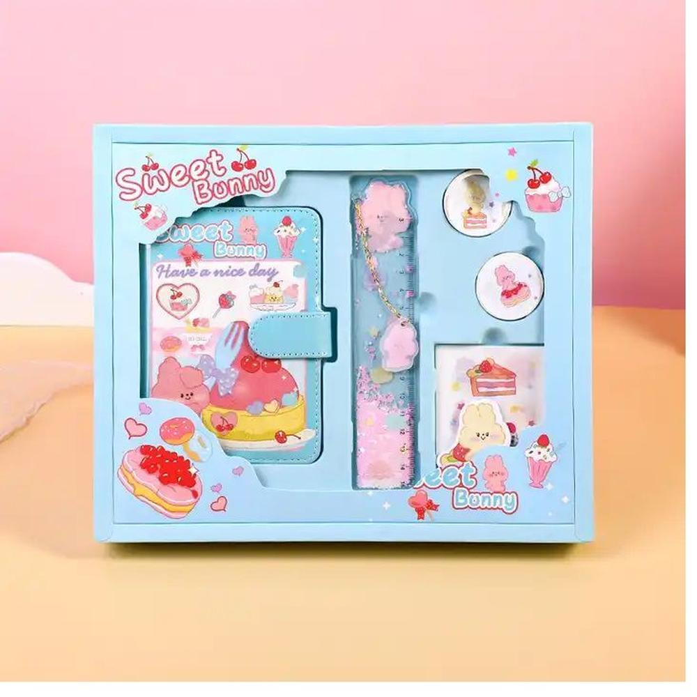 Diario con Set de Manualidades para Niños Color Celeste