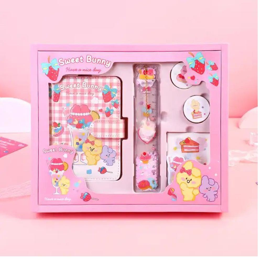 Diario con Set de Manualidades para Niños Color Rosado