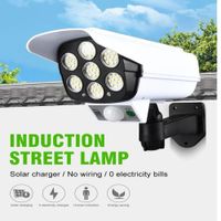 Lampara Solar Led Tipo Cámara De Seguridad Con Sensor Movimiento