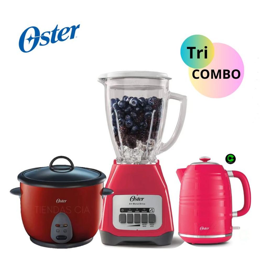 TRI-COMBO OSTER ARROCERA + HERVIDOR + LICUADORA