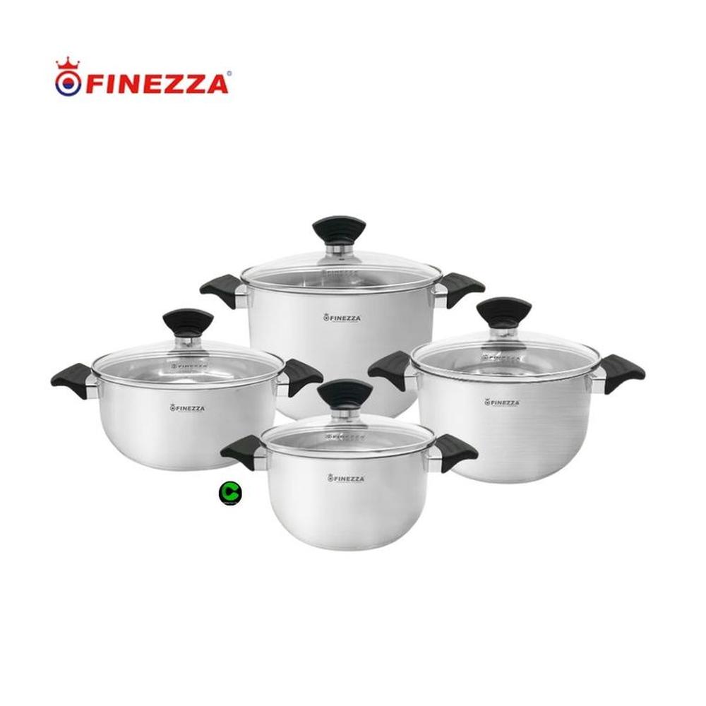 Set de ollas FINEZZA Acero InoxidableFZ-1007TV-IN 08 Piezas