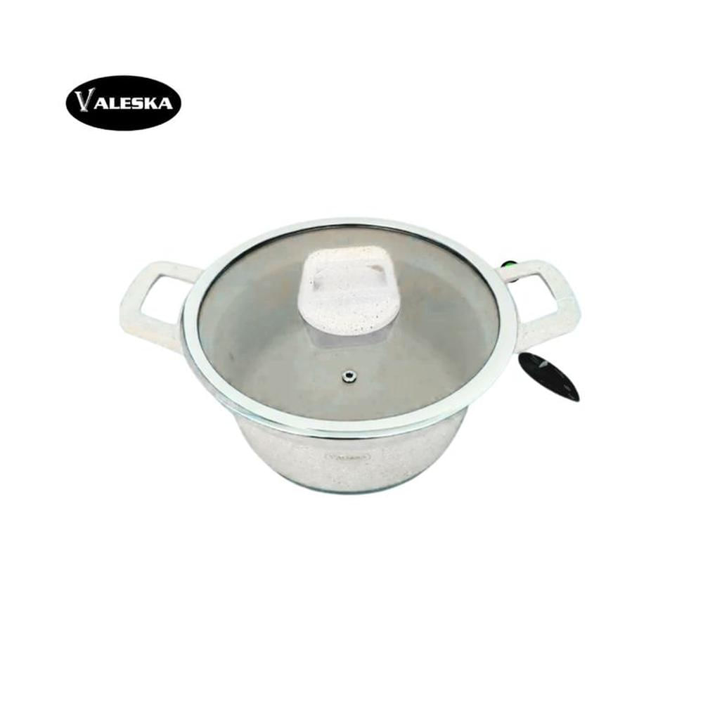 Juego de Ollas Roca Volcánica Crema 10 Piezas VL-LET010