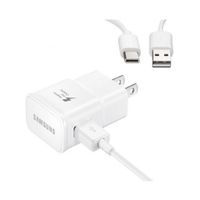 Cargador 15W carga rápida tipo C Cubo+Cable EU Plug S10  Blanco