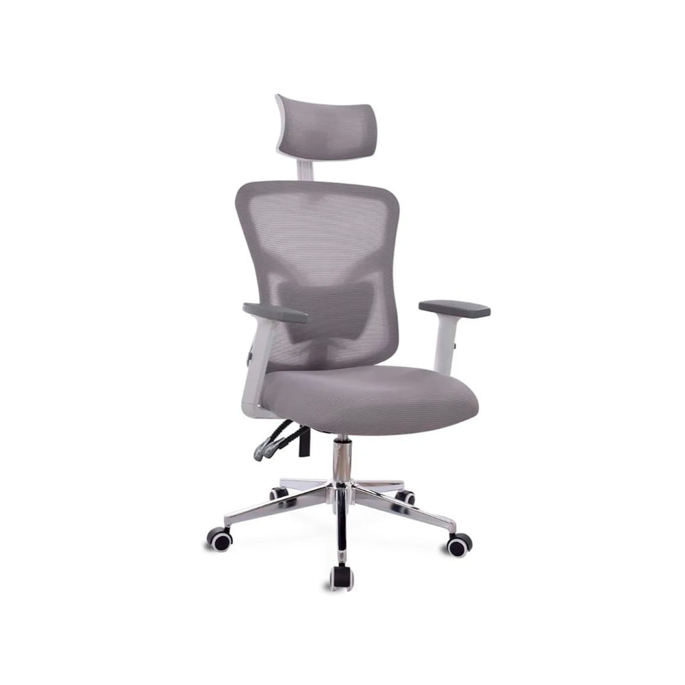 Silla Ergonómica Reclinable Fone Ultra Presidente Gris Ofideas