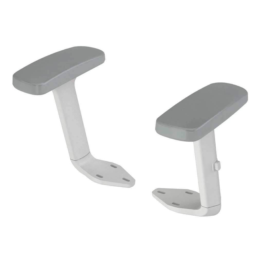 Pack 2 Brazos De Silla Giratoria Gris/Blanco Ofideas