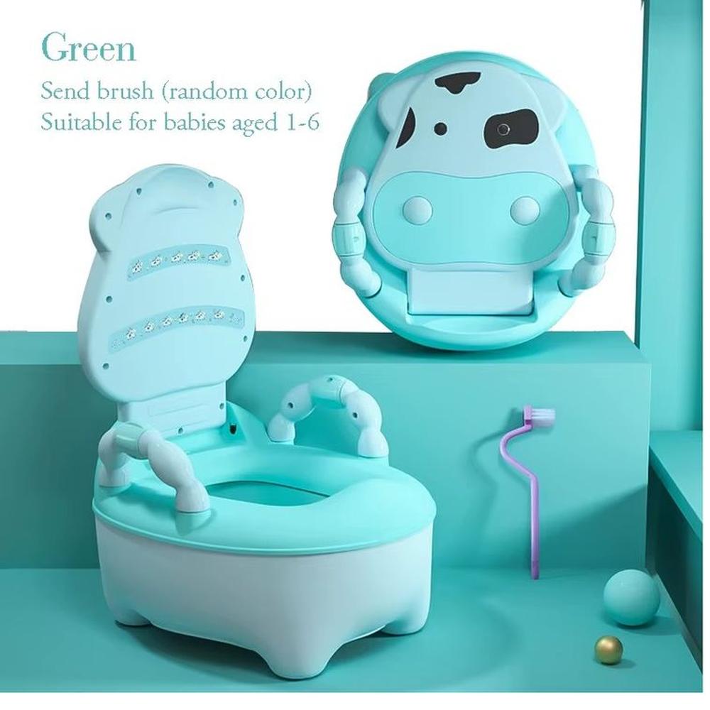 Bacín de Entrenamiento para Bebé Niños Vaquita Verde