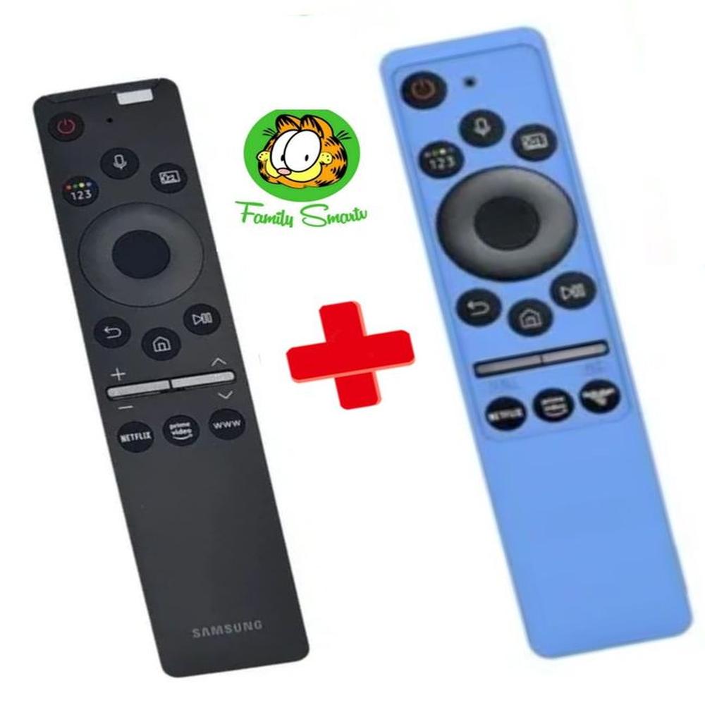 Control Remoto Genérico Samsung Con  Voz Bn59-01330  funda turquesa