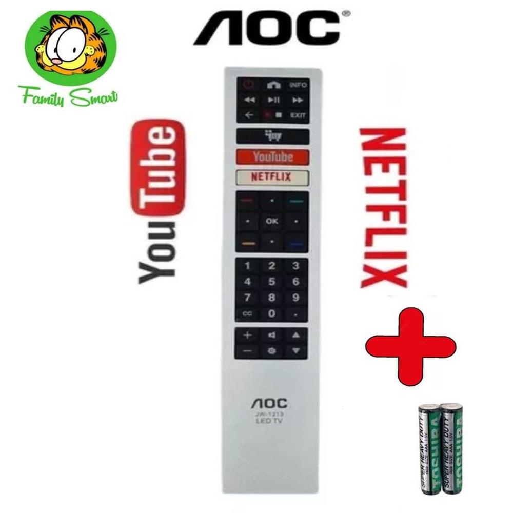 Control Remoto genérico Aoc Smart Tv Mod50U6295 Pilas