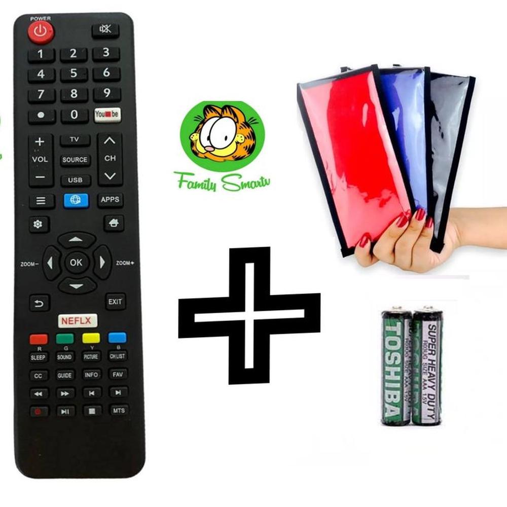 Control Remoto Miray Para Smart Tv 4k Pilas  Funda