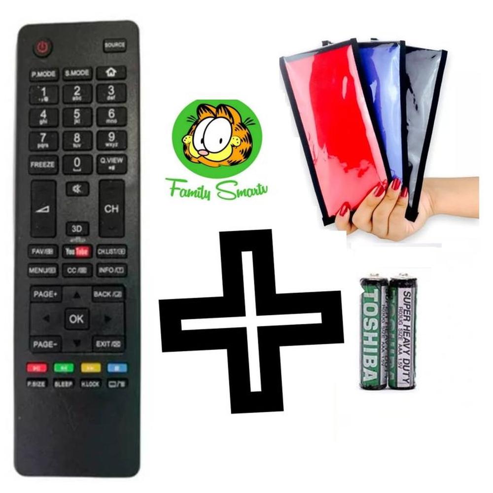 Control Remoto Haier Smart tv Pilas  Funda