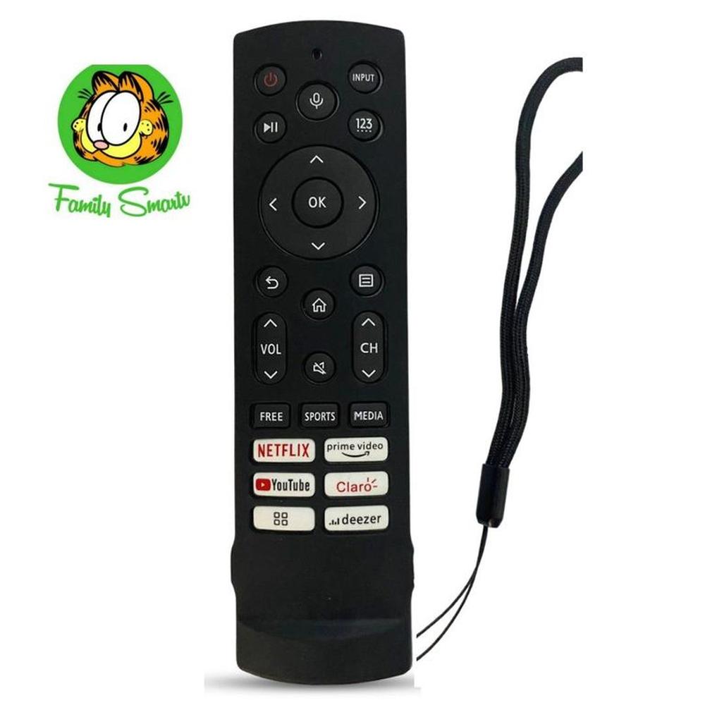 Funda de silicona cerrada para Control remoto Hisense Nuevo Negro