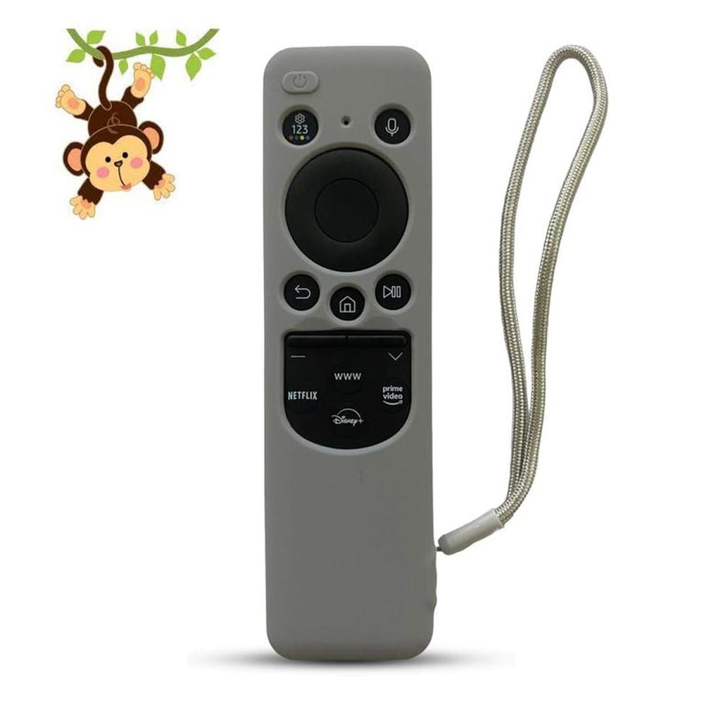 Funda Para Control Samsung Solar Smart Tv Modelo 2023- Plomo