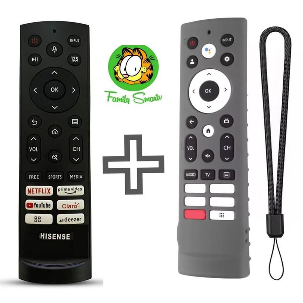 Control Remoto Para Hisense Smart Tv 2022 + Funda Plomo