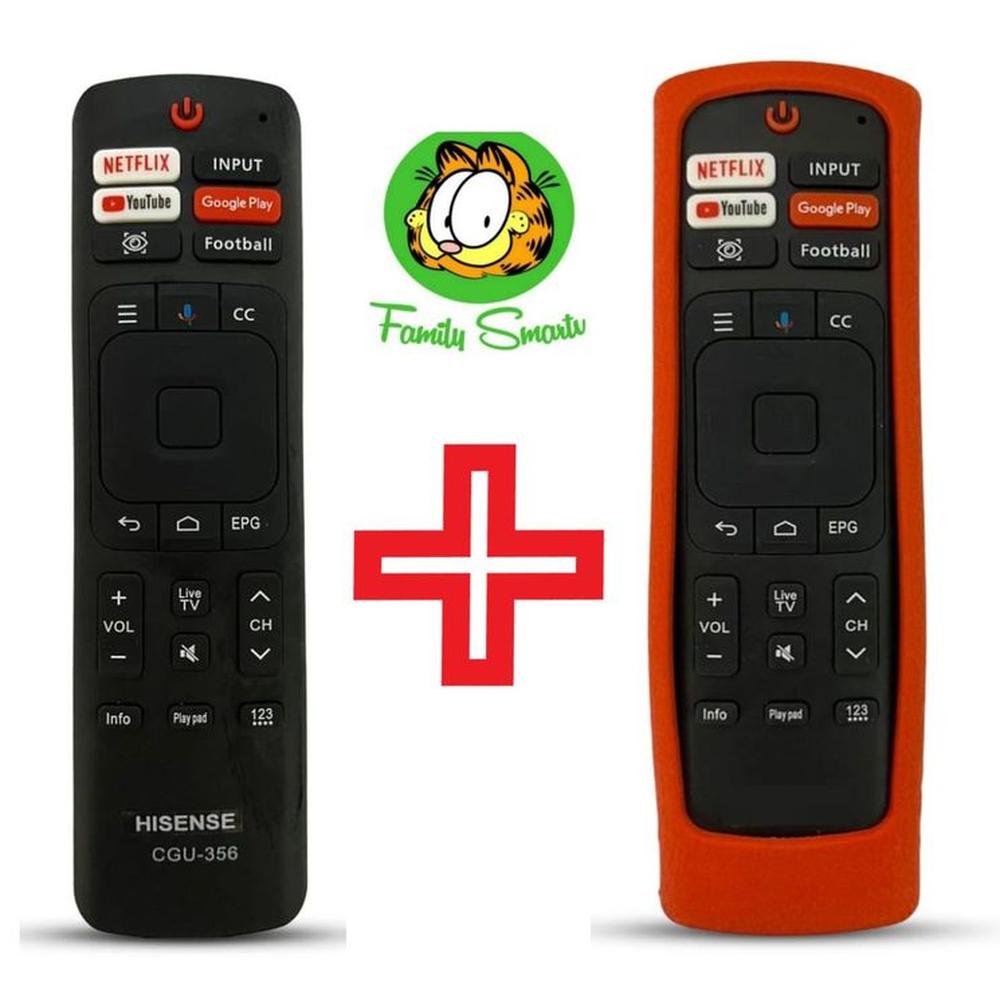 Control Remoto Para Hisense Smart Versión nueva  Funda Roja