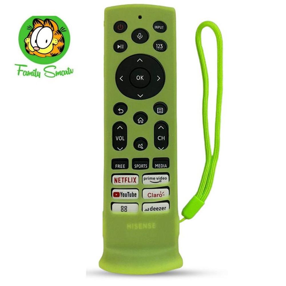 Funda Generico de silicona cerrada para Control Hisense Nuevo Verde