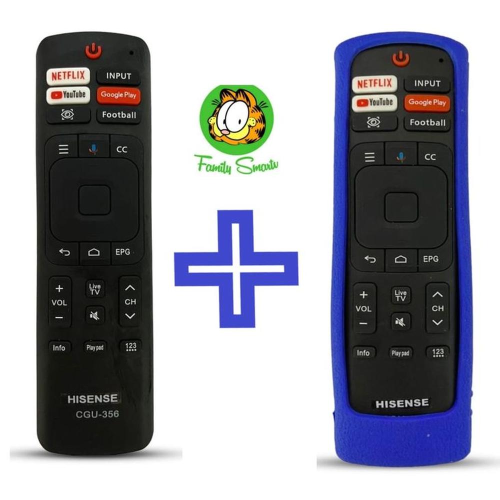 Control Remoto Para Hisense Smart Versión nueva Funda Azul