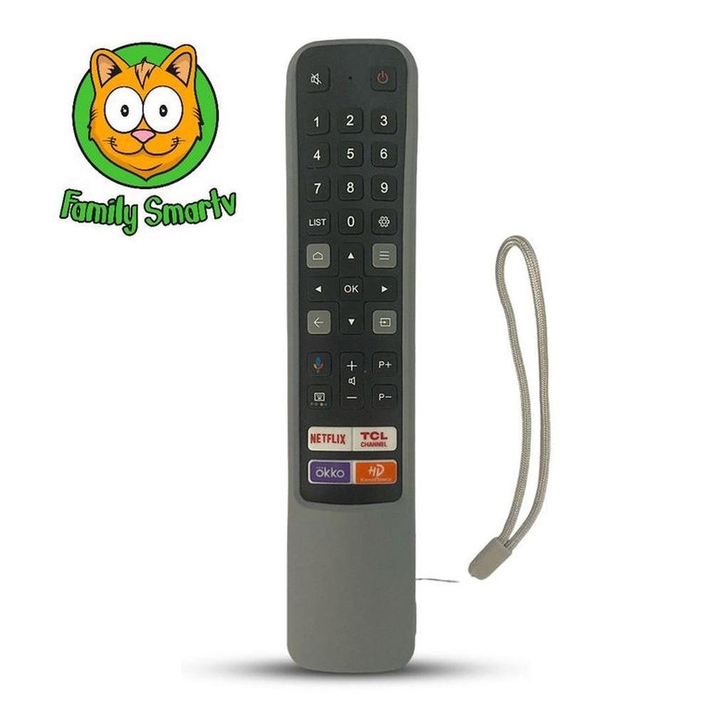 Funda para Control Remoto Tcl Generico Smart Modelo FMR8 Plomo