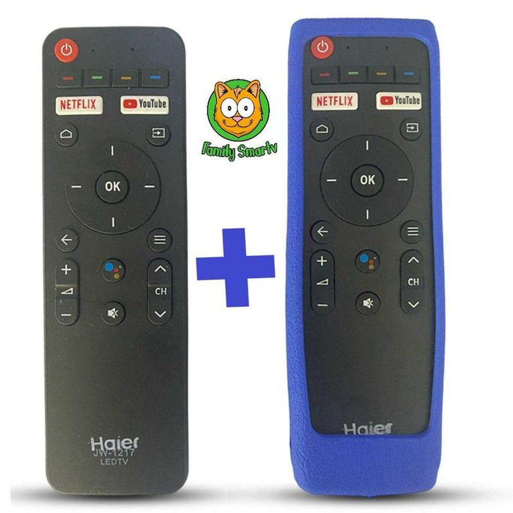 Control Remoto para Tv Smart Haier 2022 + Funda Azul