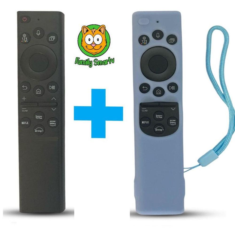 Control Samsung Smart con Voz BN59-01385A  + Funda Turquesa