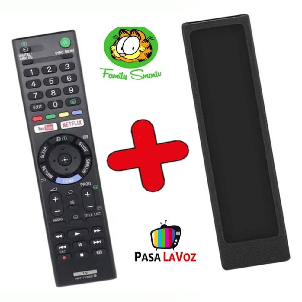 Control Sony Bravia tv Smart  funda Negra