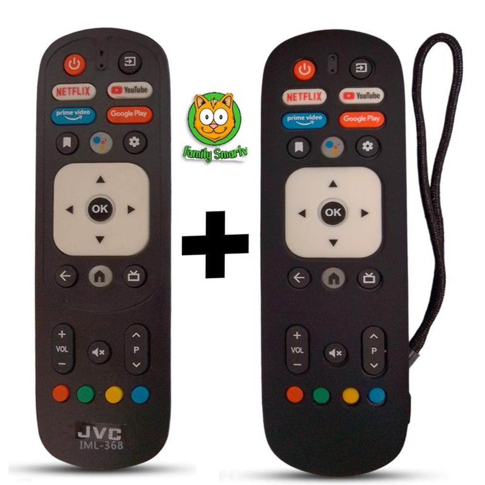 Control Remoto para Jvc Smart Tv RM-C3287 + Funda Silicona Negra