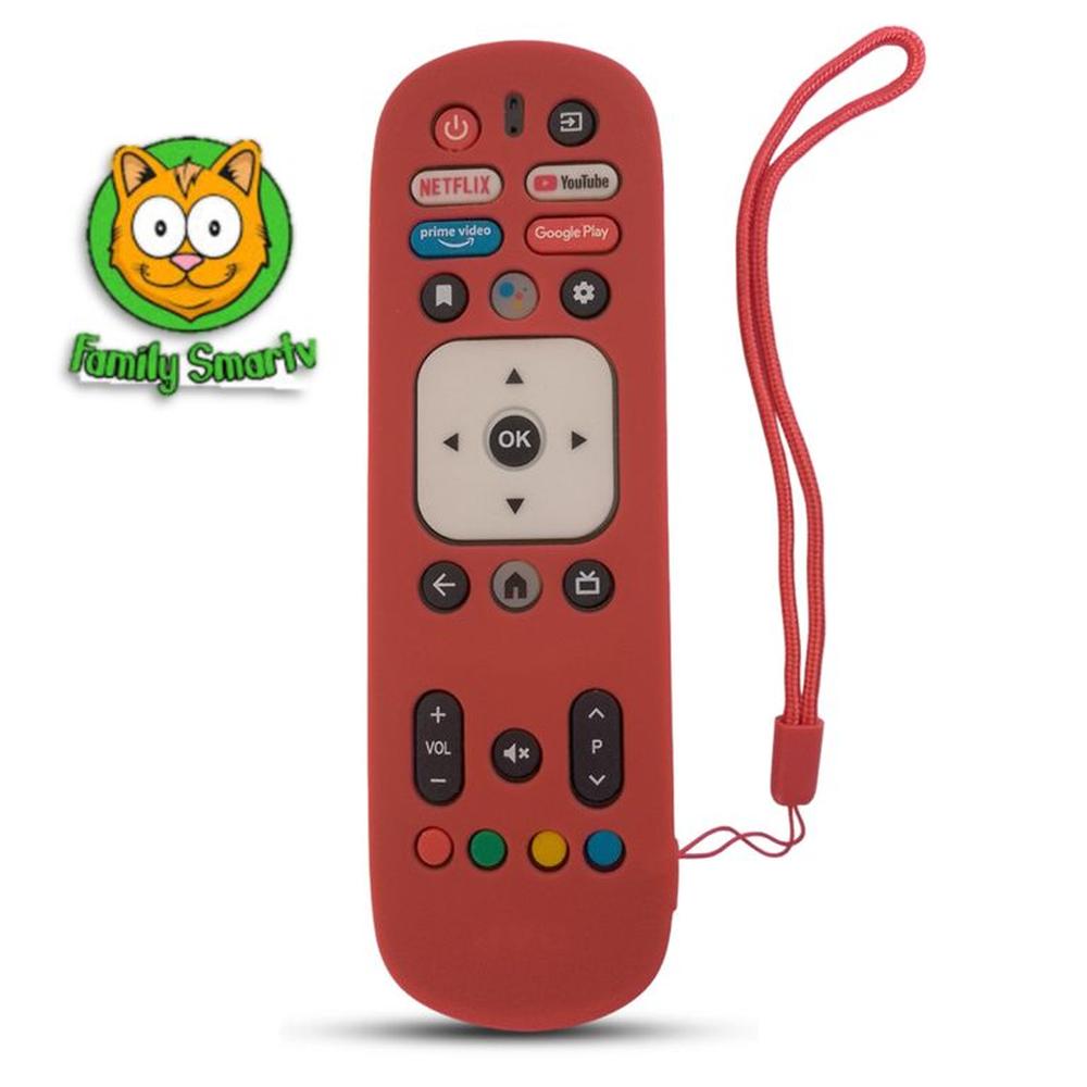 Funda para Control Remoto para Jvc Smart Tv RM-C3287 Roja
