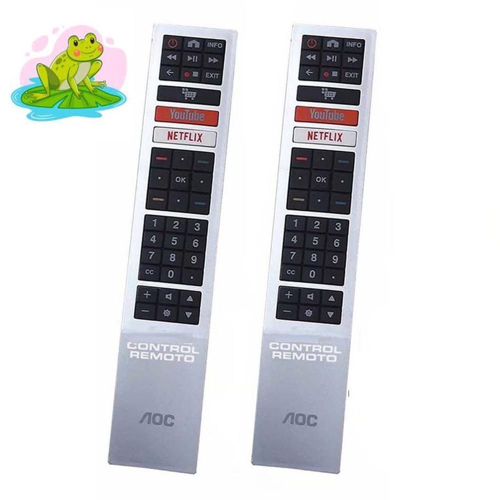 Control Remoto Tv Aoc Smart Plateado