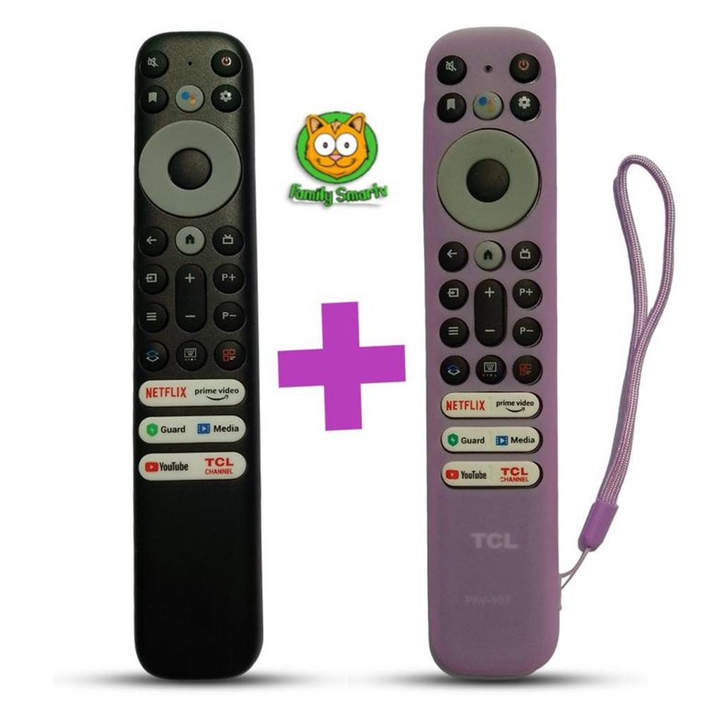 Control remoto de para TV inteligente TCL RC902V + Funda Violeta