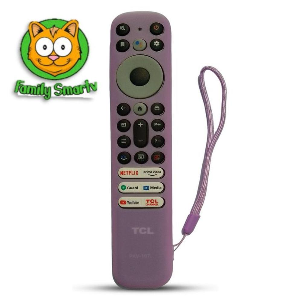 Funda de silicona para Control remoto Tcl Rc902v Violeta