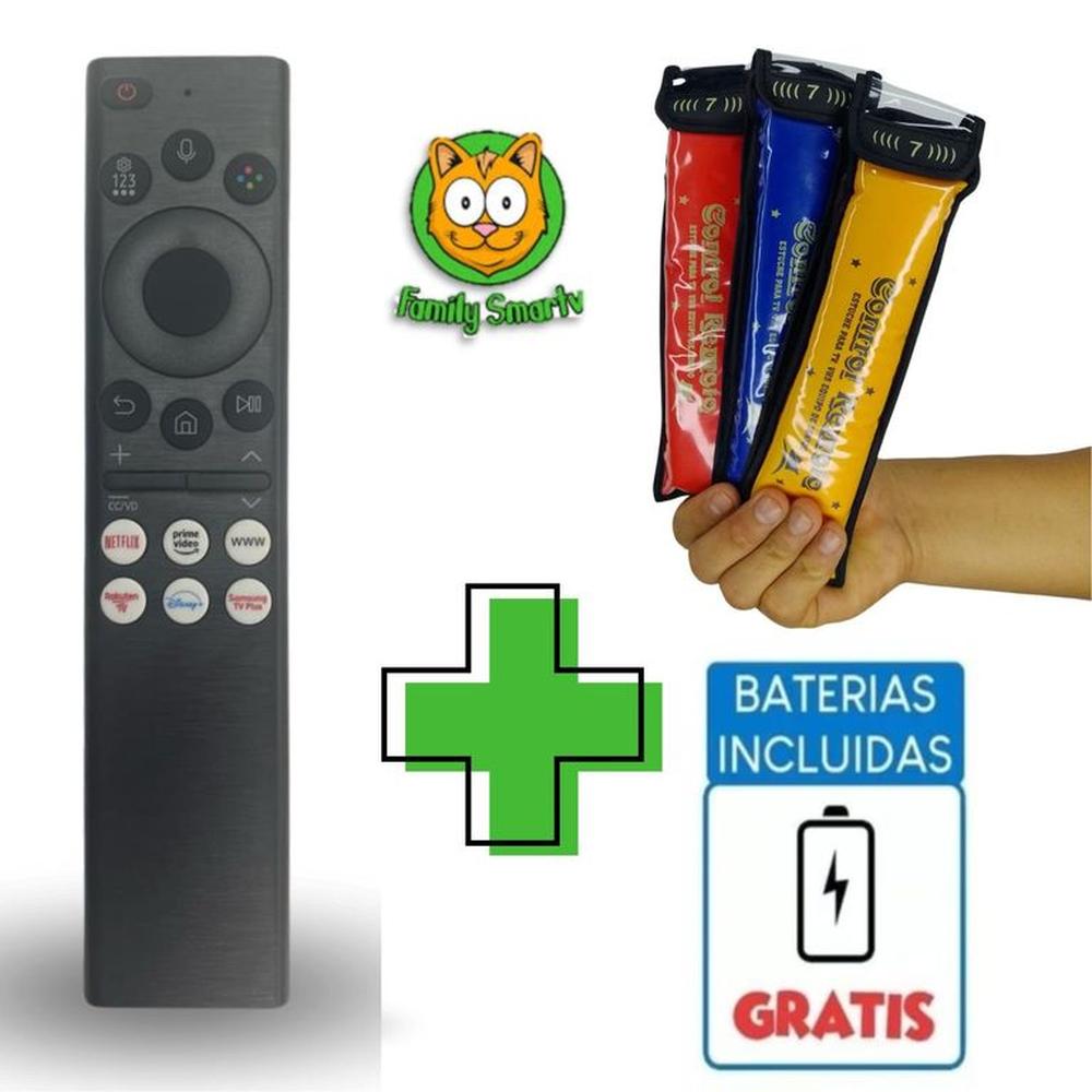 Control Remoto para Tv Samsung Con voz Modelo RM-G2500 + Funda