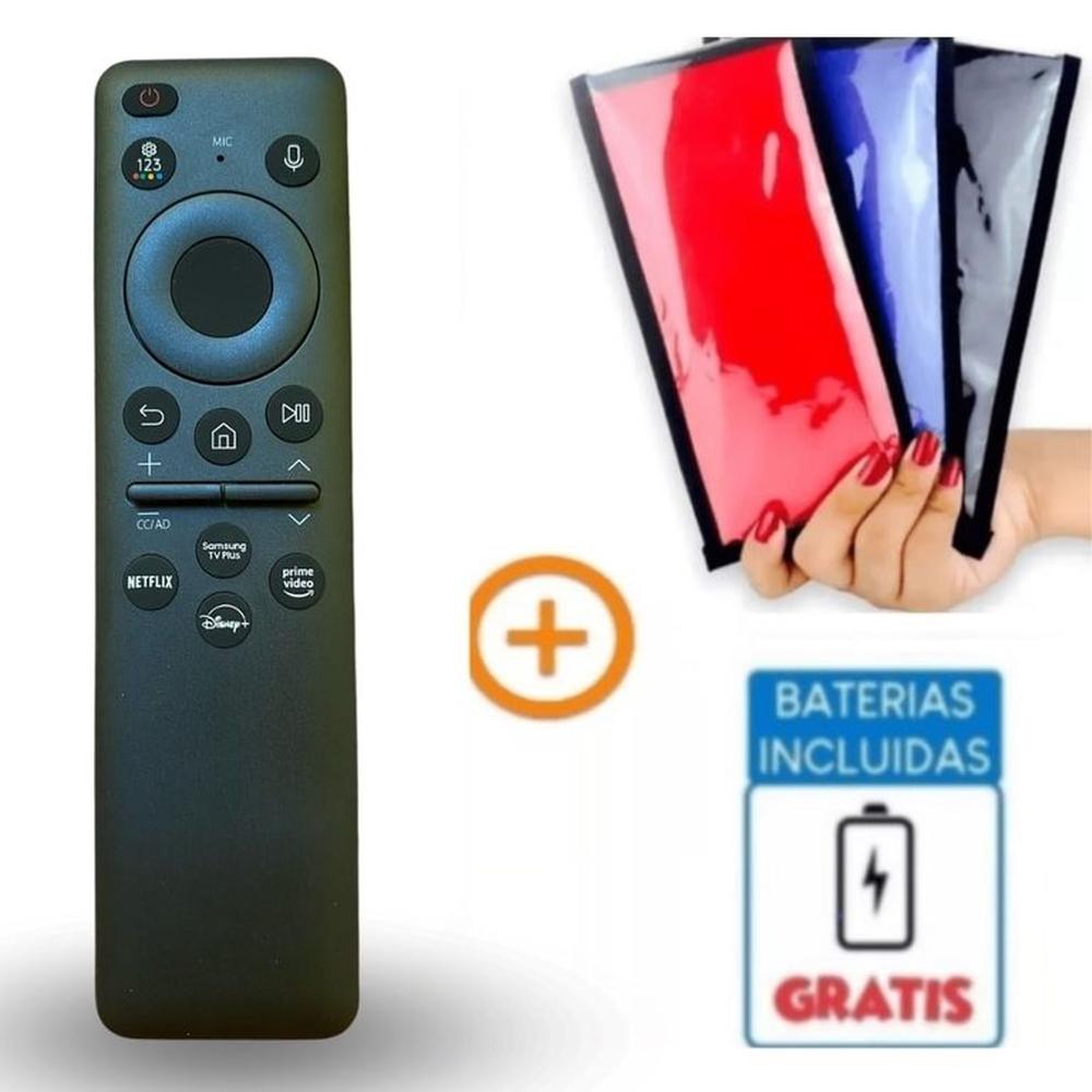 Control Remoto Genérico Samsung Con VOZ  Año 2023 + Funda