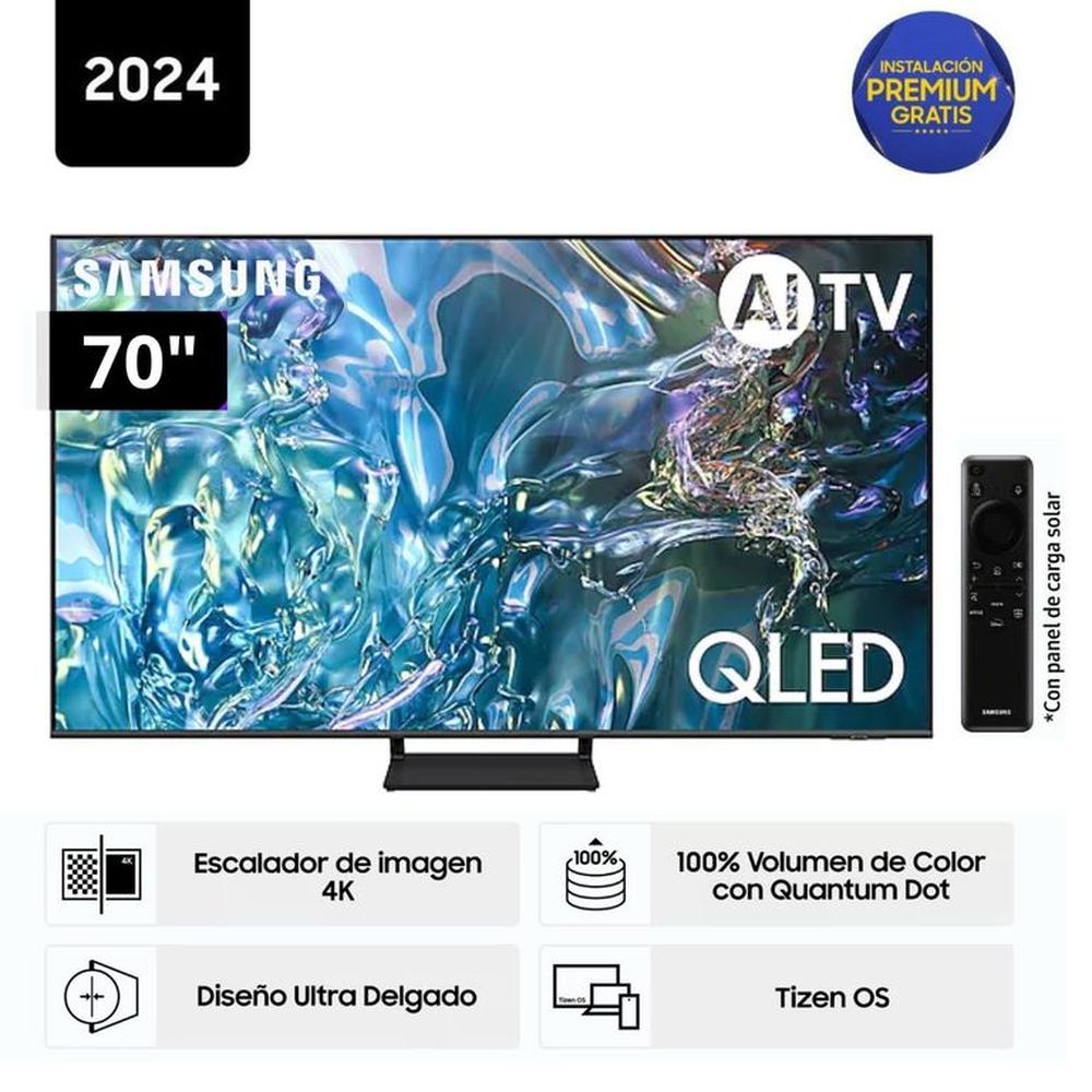 Televisor Samsung QLED Tizen OS Smart Tv 70"" 4K 70Q65D - Nuevo 2024