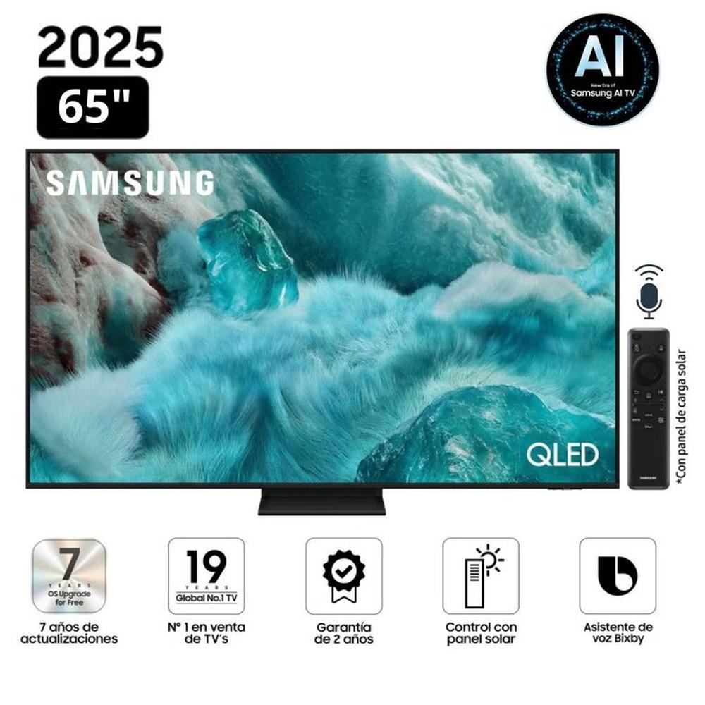 Televisor Samsung QLED 65"" Visión AI Smart TV QN65Q7F5AGXPE - Nuevo 2025