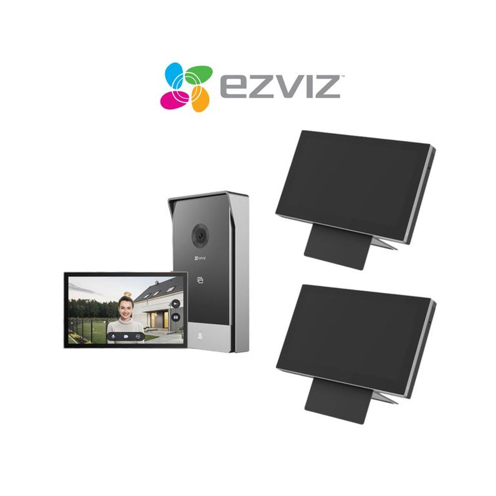 Videoportero doméstico HP7 2K + 2 Unid Monitor Táctil Inteligente SD7- Ezviz