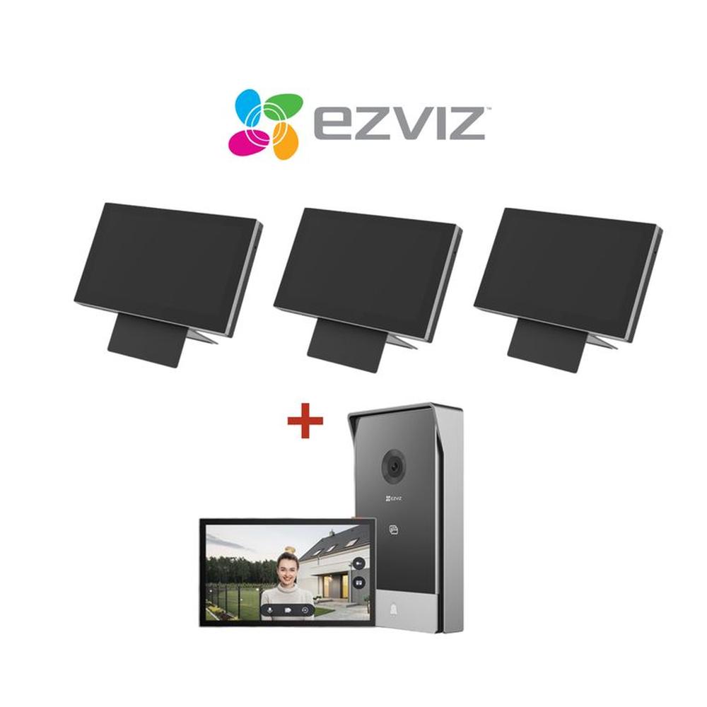Videoportero doméstico HP72K + 3 Unid Monitor Táctil SD7  - Ezviz