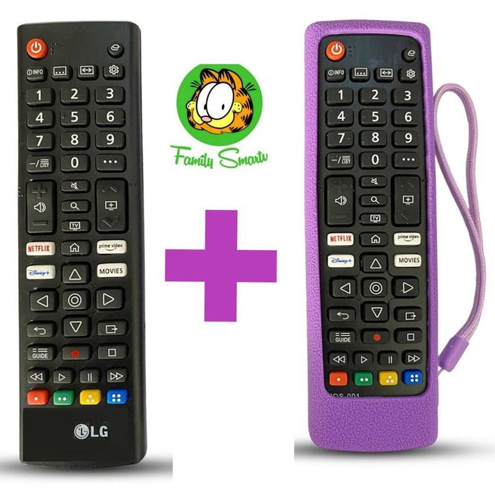 Control Remoto LG Smart con tecla Disney Funda Purpura