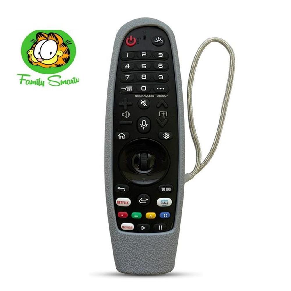 Funda Genérica De Silicona Para Control Remoto Lg Plomo Abierta