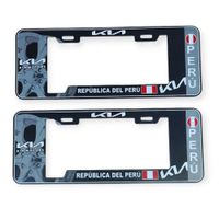 Porta Placa Modelo Europeo Perú Kia Universal Negro
