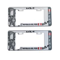 Porta Placa Modelo Europeo Perú Kia Universal Blanco