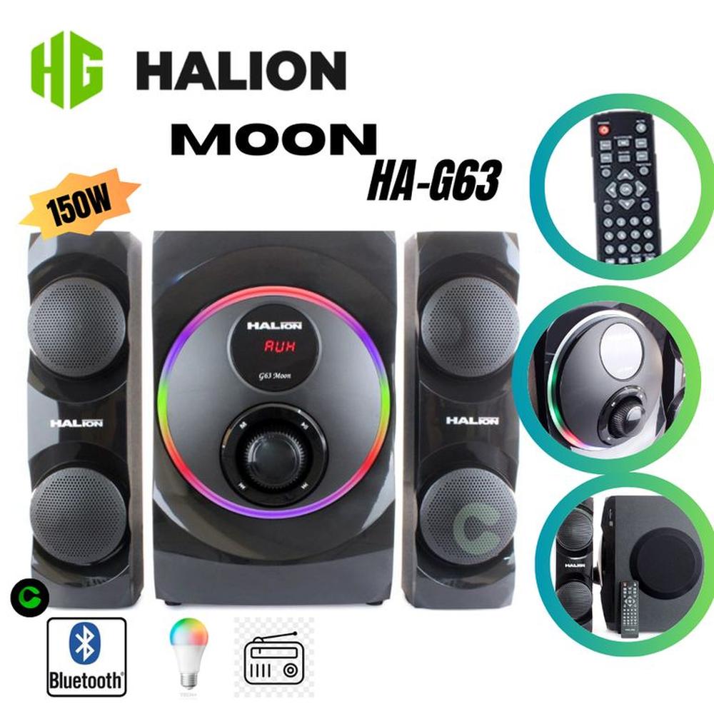 PARLANTE 2.1 HALION MOON HA-G63 150W