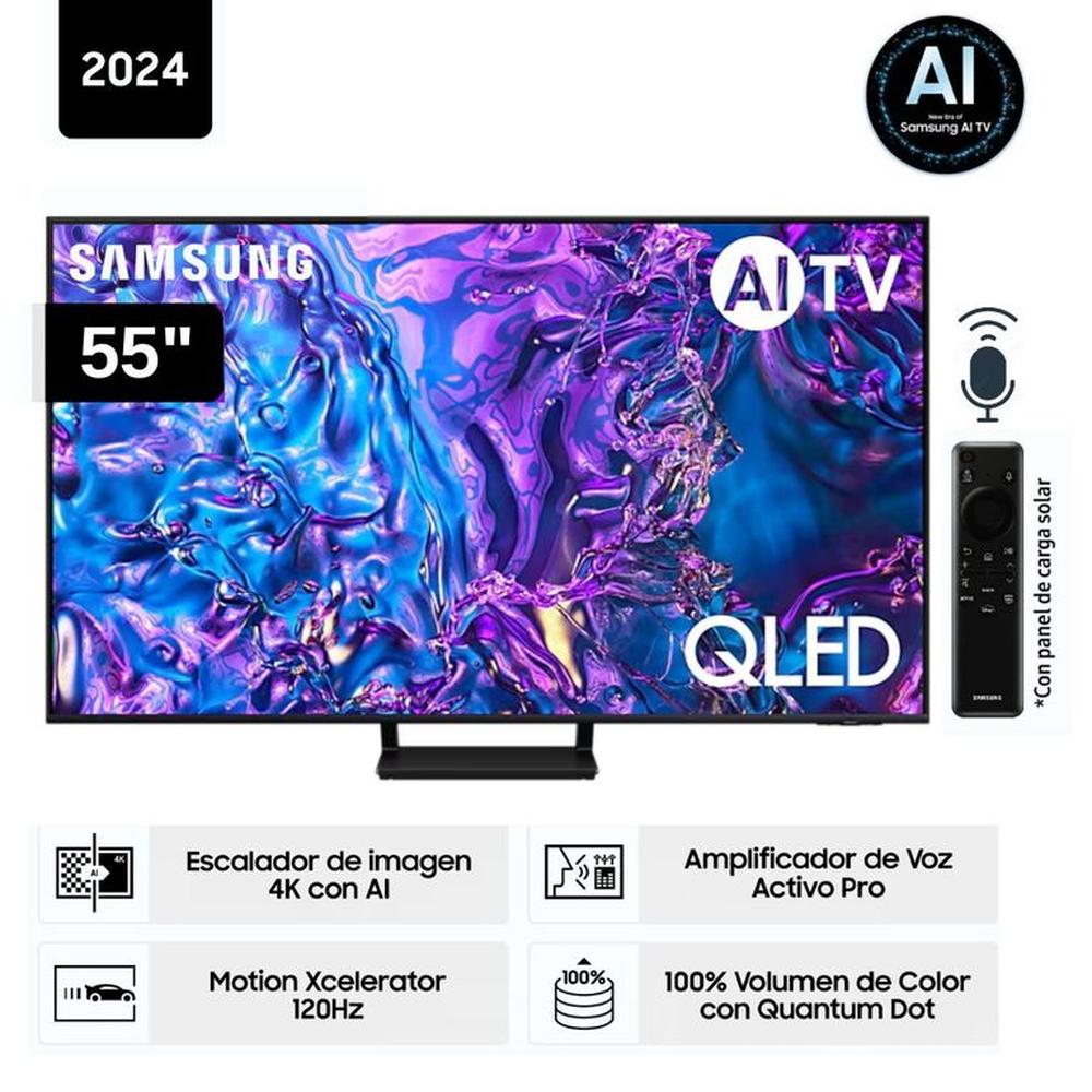 Televisor Samsung QLED 55"" Tizen OS Smart Tv 4K 55Q70D - Nuevo 2024