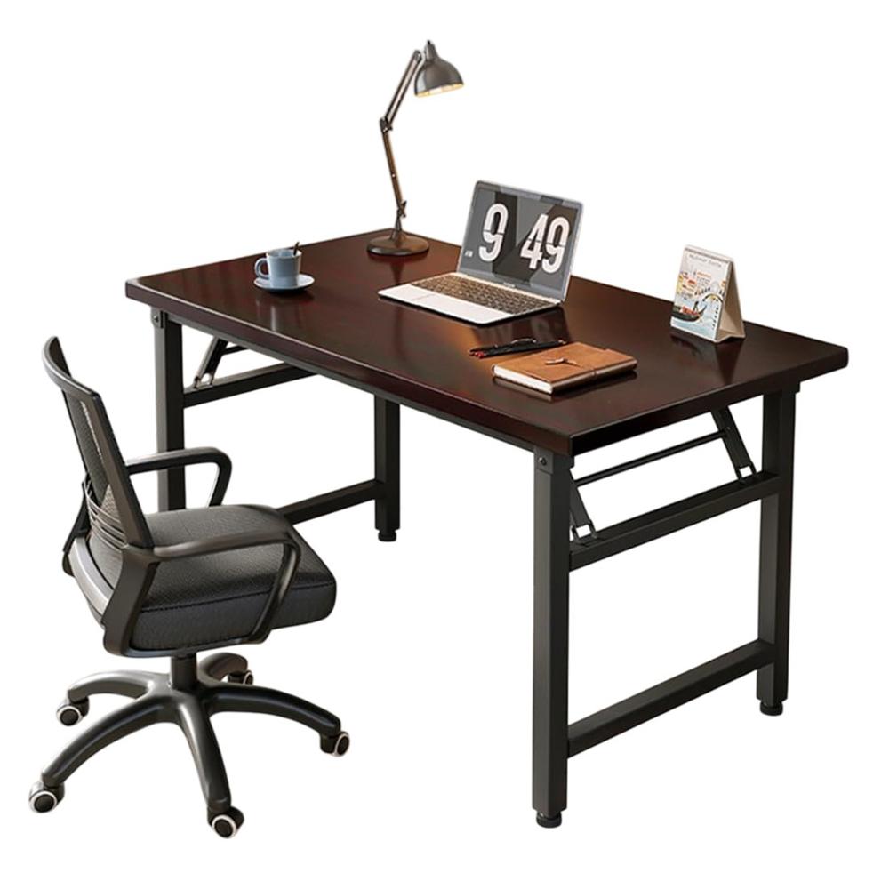 Escritorio De Oficina Plegable Mesa Minimalista Computadora Moderno Laptop Trabajo Marrón