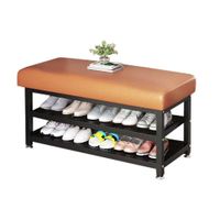 Zapatera Multiuso Con Asiento 6 Pares 78cm 2 Niveles