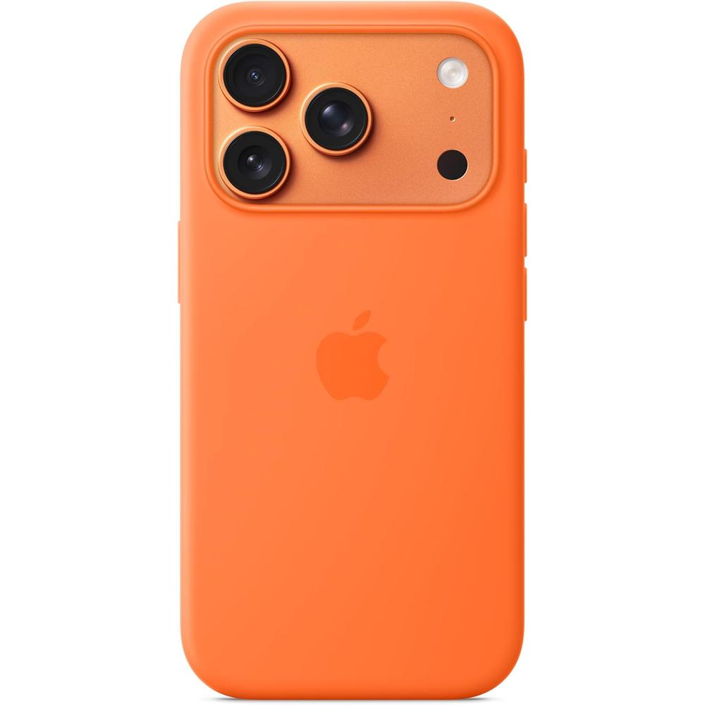 Funda Apple de silicona MagSafe para iPhone 17 Pro | Naranja